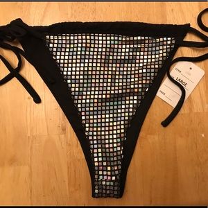 Holographic Disco Ball Rave Bikini Bottoms